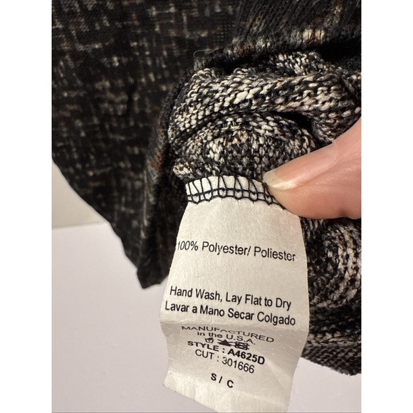 Pink Blush Black Mini Sweater Dress, Size Small NWT K1 - Picture 8 of 8